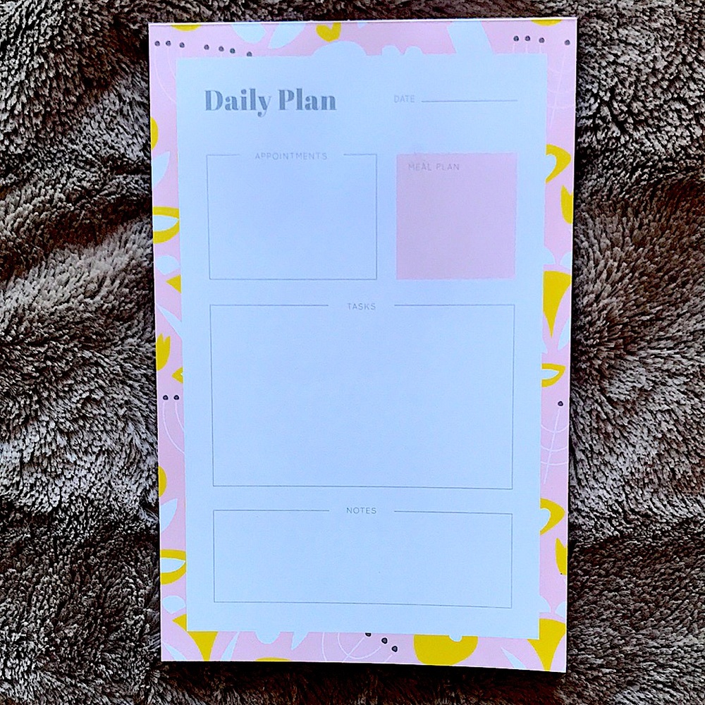Daily Plan Note Pad